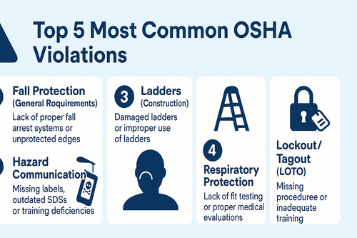 Avoid These: OSHA’s Top 5 Most Cited Violations (and How to Stay Clear)