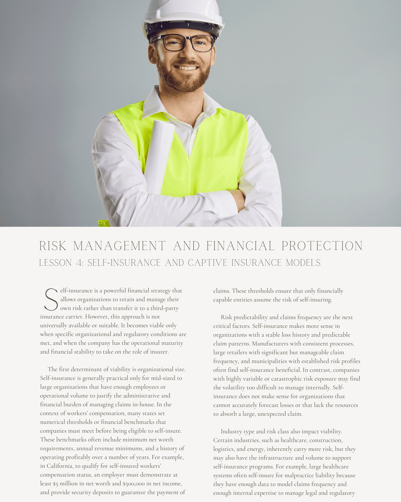 Risk Management and Financial Protection: Strategies for Insurance, Contracts, and Self-Insurance - Safety Professionals Continuing Education, 30 Hours AllSafetyCE Points