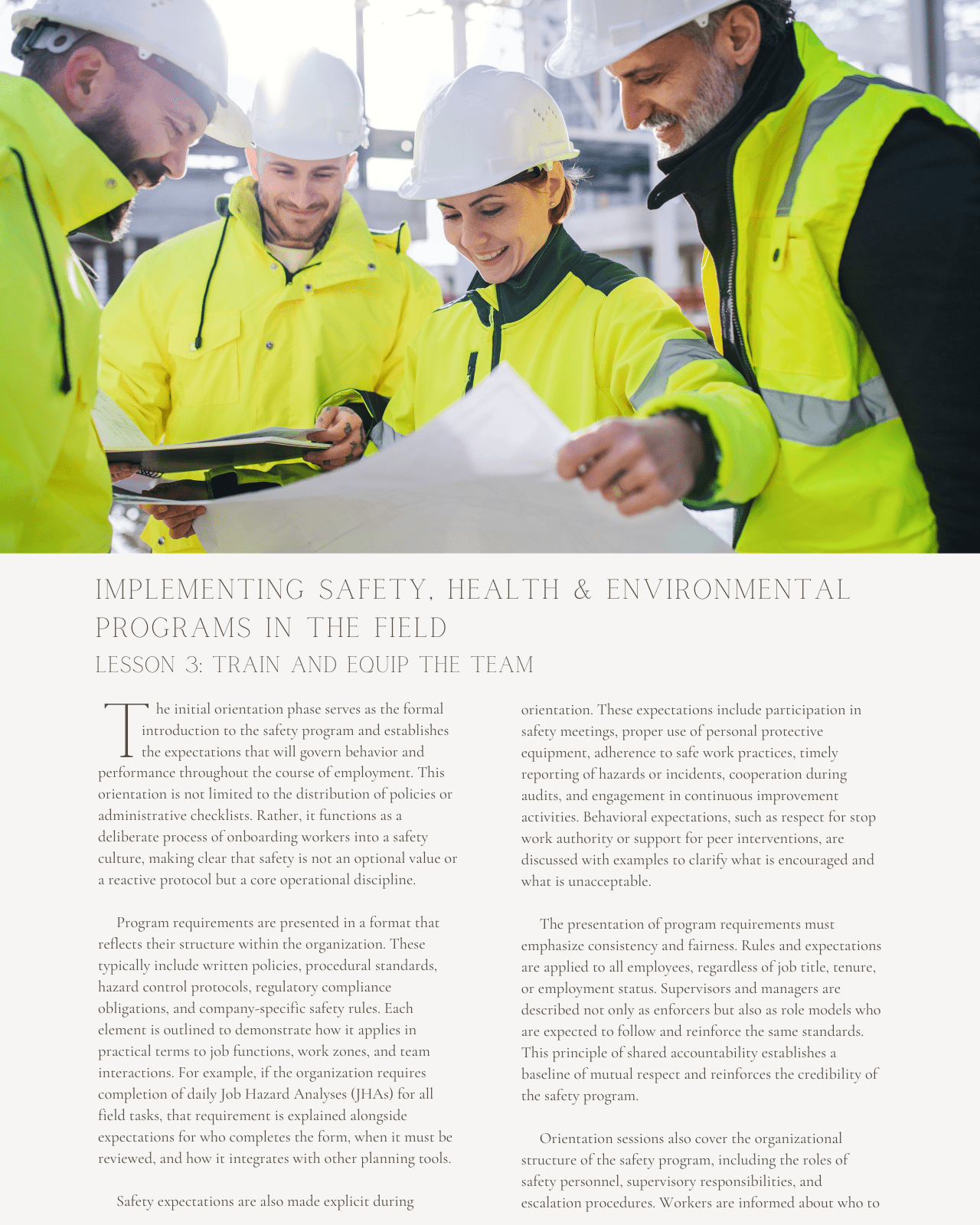Plan to Practice: Implementing Safety, Health and Environmental Programs in the Field - Safety Professionals Continuing Education, 25 Hours AllSafetyCE Points