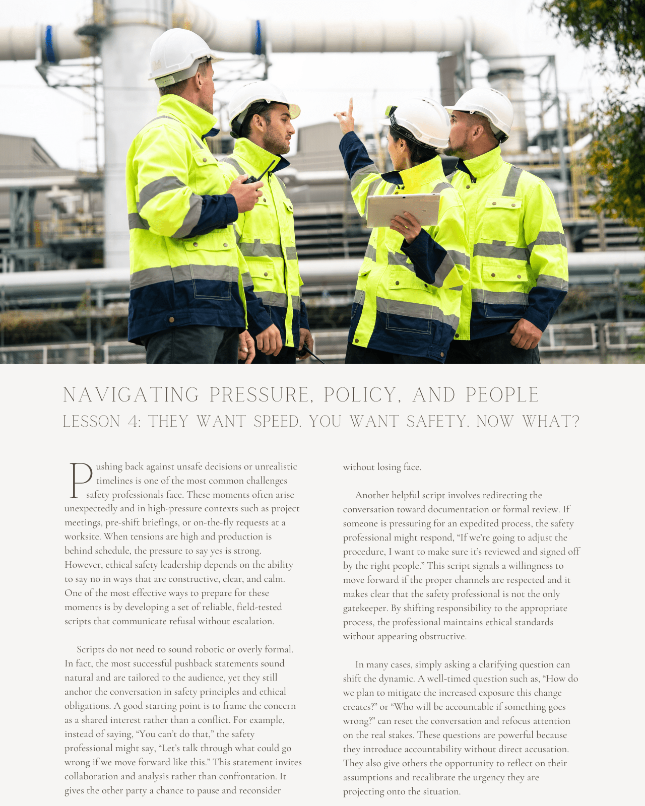 Ethics in Safety Leadership: Navigating Pressure, Policy, and People - Safety Professionals Continuing Education, Ethics, 5 Hours AllSafetyCE Points