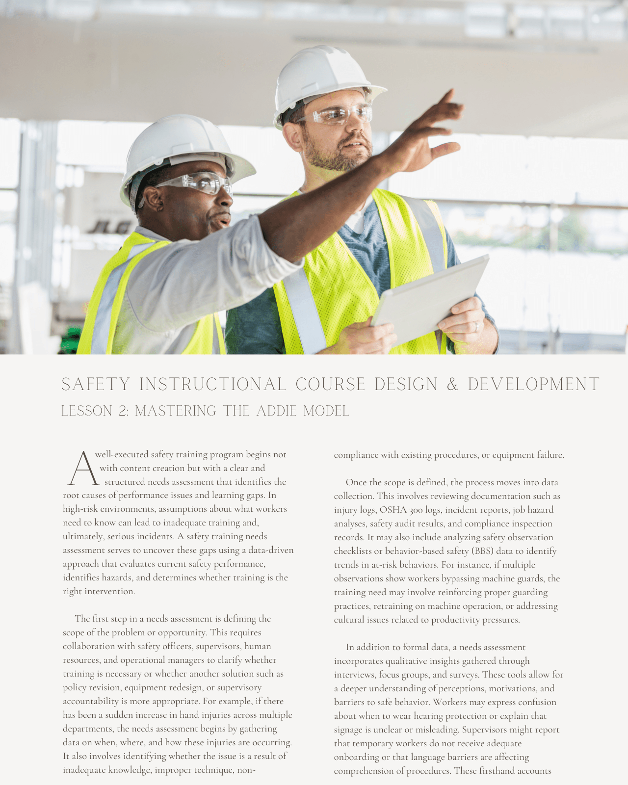 Training for Impact: Safety Instructional Course Design and Development - Safety Professionals Continuing Education, 30 Hours AllSafetyCE Points