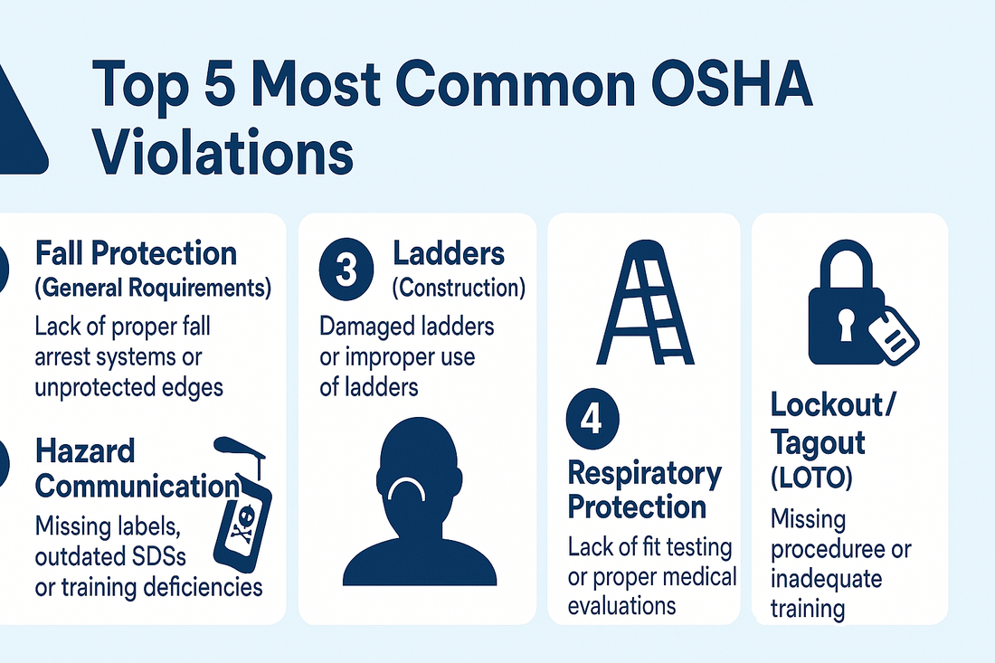 Avoid These: OSHA’s Top 5 Most Cited Violations (and How to Stay Clear)