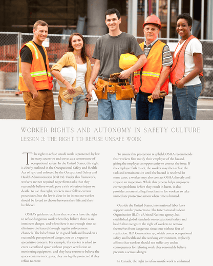 Every Voice Matters: Worker Rights and Autonomy in Safety Culture - Safety Professionals Continuing Education, Ethics, 5 Hours AllSafetyCE Points