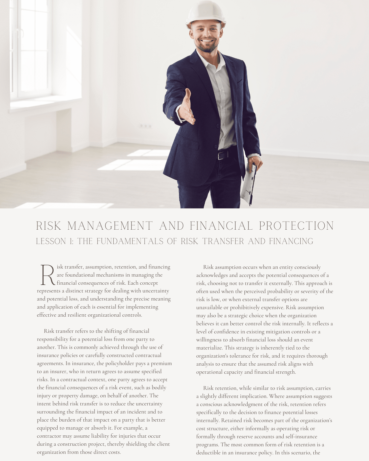 Risk Management and Financial Protection: Strategies for Insurance, Contracts, and Self-Insurance - Safety Professionals Continuing Education, 30 Hours AllSafetyCE Points