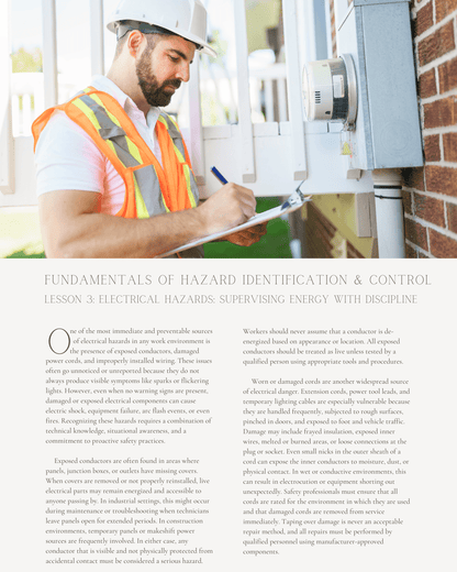 Fundamentals of Hazard Identification and Control: A Practical Guide for Safety Professionals - Safety Professionals Continuing Education, 25 Hours AllSafetyCE Points