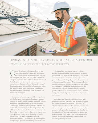 Fundamentals of Hazard Identification and Control: A Practical Guide for Safety Professionals - Safety Professionals Continuing Education, 25 Hours AllSafetyCE Points