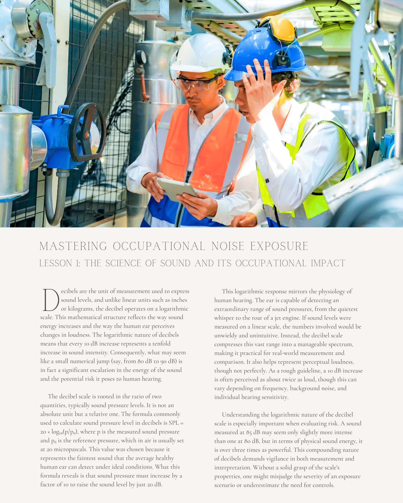 Mastering Occupational Noise Exposure: Practical Calculations and Controls for Safety Professionals - Safety Professionals Continuing Education, 10 Hours AllSafetyCE Points