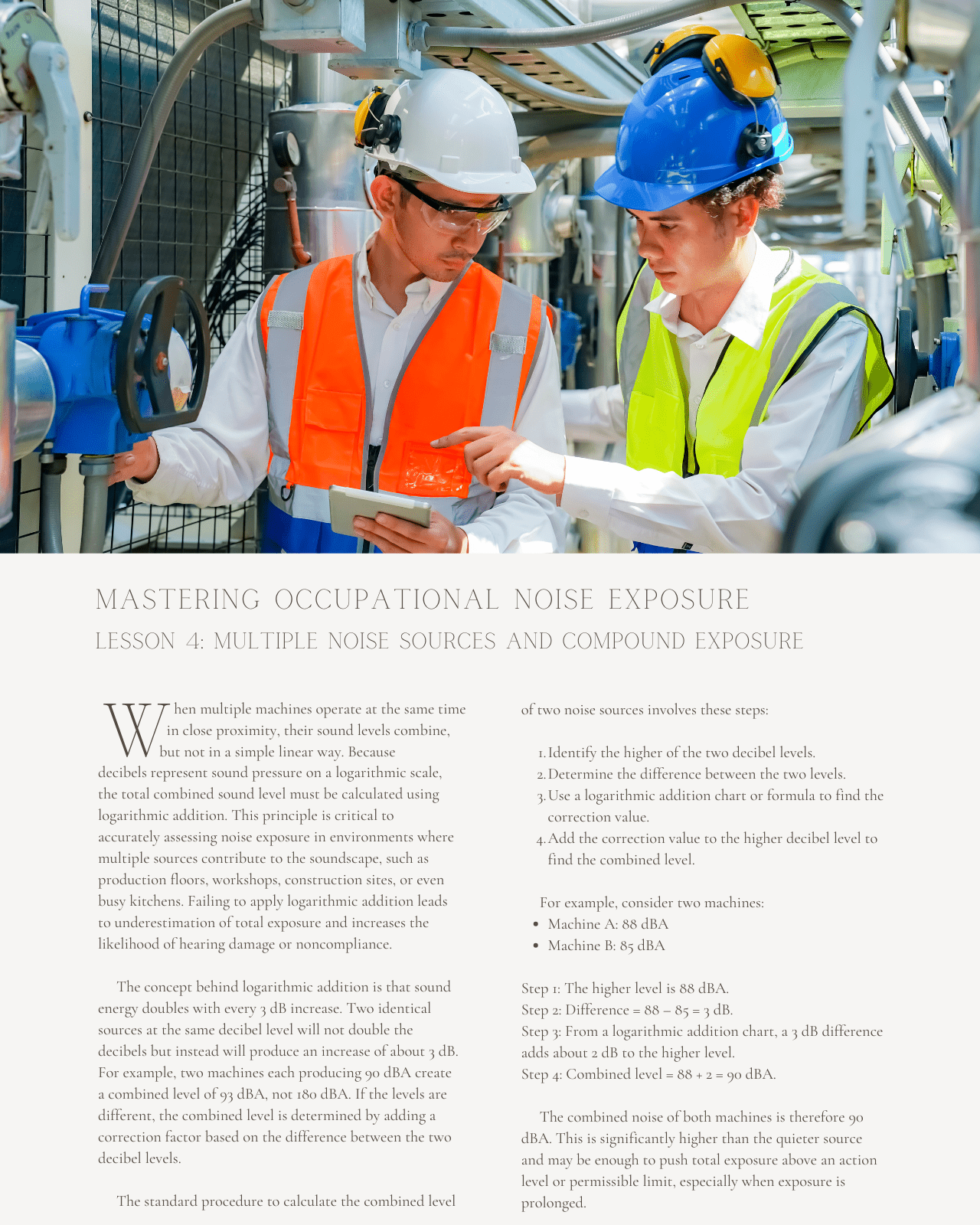 Mastering Occupational Noise Exposure: Practical Calculations and Controls for Safety Professionals - Safety Professionals Continuing Education, 10 Hours AllSafetyCE Points