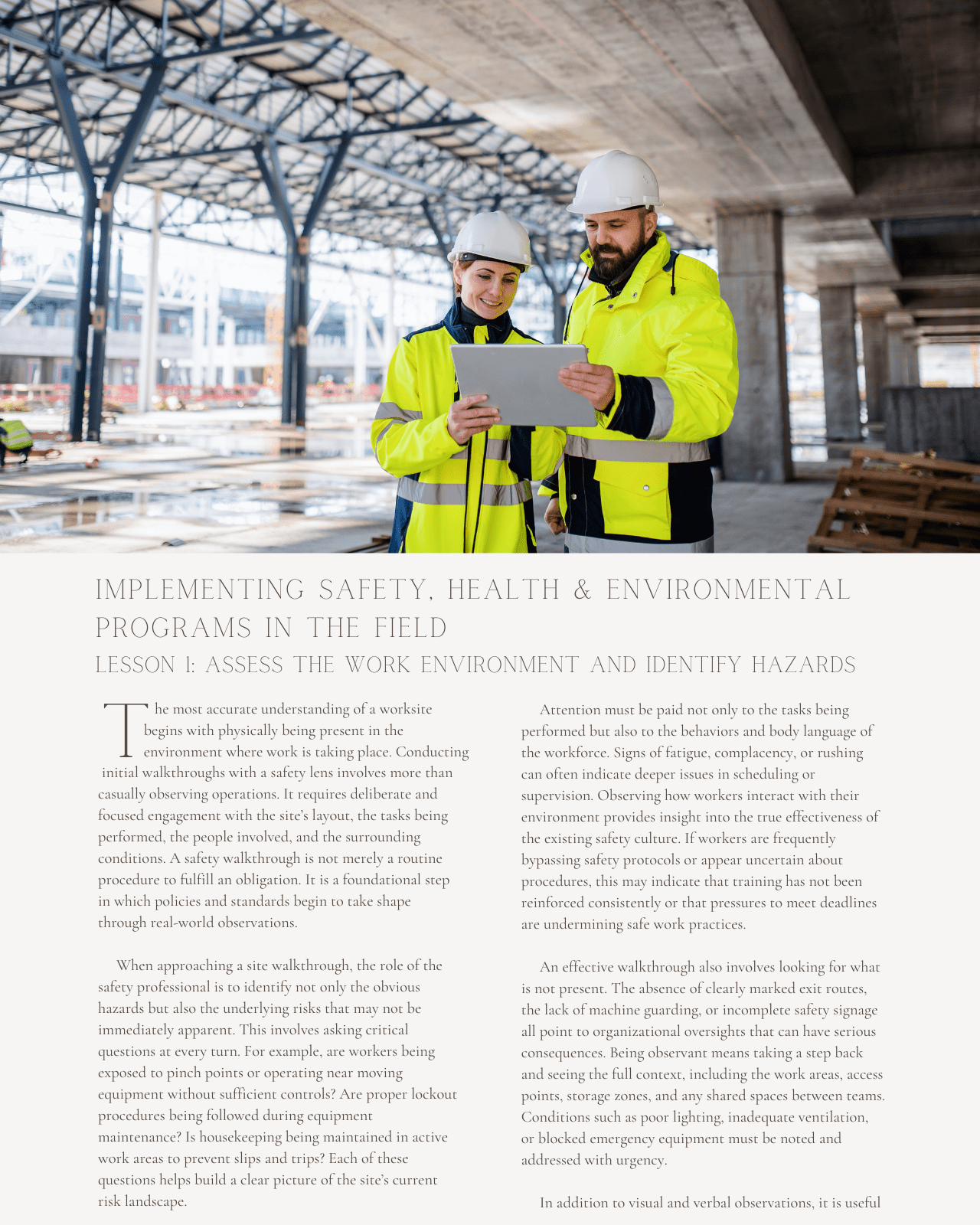 Plan to Practice: Implementing Safety, Health and Environmental Programs in the Field - Safety Professionals Continuing Education, 25 Hours AllSafetyCE Points