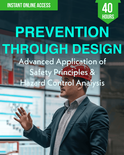 Prevention-Through-Design: Advanced Application of Safety Principles & Hazard Control Analysis - Safety Professionals Continuing Education, 40 Hours AllSafetyCE Points