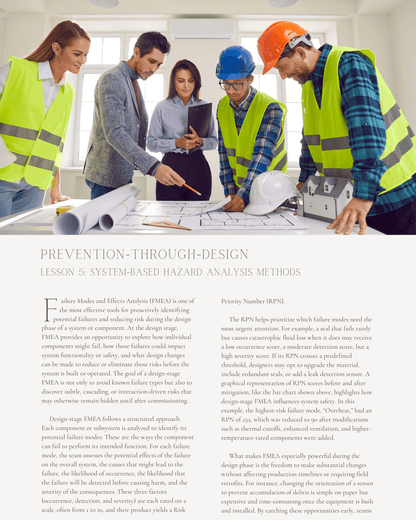 Prevention-Through-Design: Advanced Application of Safety Principles & Hazard Control Analysis - Safety Professionals Continuing Education, 40 Hours AllSafetyCE Points