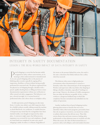 Integrity in Safety Documentation: Ethics, Accuracy, and Accountability - Safety Professionals Continuing Education, Ethics, 5 Hours AllSafetyCE Points