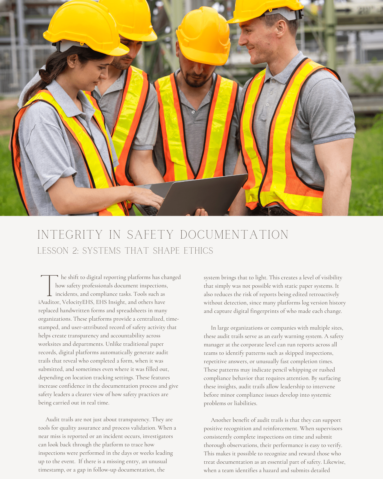 Integrity in Safety Documentation: Ethics, Accuracy, and Accountability - Safety Professionals Continuing Education, Ethics, 5 Hours AllSafetyCE Points