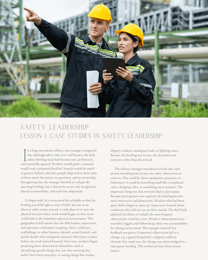 Safety Leadership: How to Build High-Engagement Cultures and Prevent Complex Failures - Safety Professionals Continuing Education, 15 Hours AllSafetyCE Points