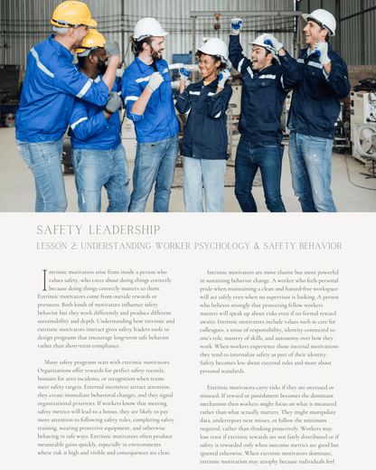 Safety Leadership: How to Build High-Engagement Cultures and Prevent Complex Failures - Safety Professionals Continuing Education, 15 Hours AllSafetyCE Points