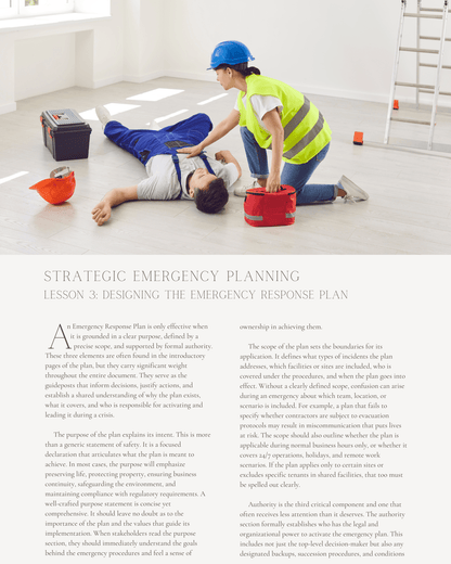 Strategic Emergency Planning: Developing, Testing, & Maintaining Effective Emergency Response Plans - Safety Professionals Continuing Education, 30 Hours AllSafetyCE Points
